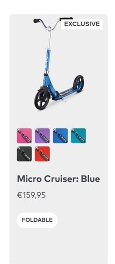 Micro cruiser scooter