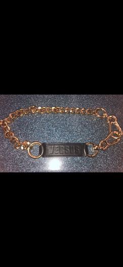 Versace versus key ring gold chain