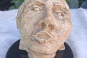 National College of Art Mid Century Paster Of Paris Mounted Bust