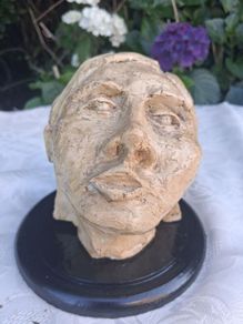 National College of Art Mid Century Paster Of Paris Mounted Bust