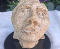 National College of Art Mid Century Paster Of Paris Mounted Bust