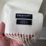 Lyle & Scott Heritage Lambswool Scarf Cream Off White Made in Scotland Image 3