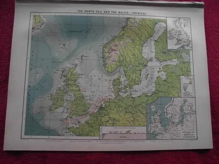 30 X Maps & Charts from Philip's Mercantile Marine Atlas of the World - Fourth Edition 1913