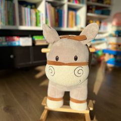 Children's plush rocking Donkey with sound