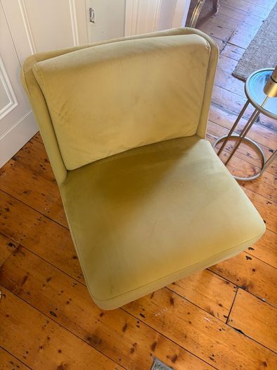 Velvet armchair