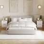 2 Drawer Bedside Cabinets Set of 2 White Image 4