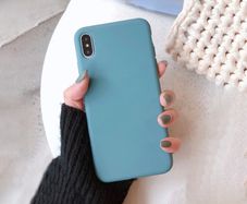 Liquid Silicone Case For iPhone XS Max Luxury Thin ShockProof Soft Phone Cover Cactus - FHT9IPXSMLK