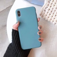 Liquid Silicone Case For iPhone XS Max Luxury Thin ShockProof Soft Phone Cover Cactus - FHT9IPXSMLK