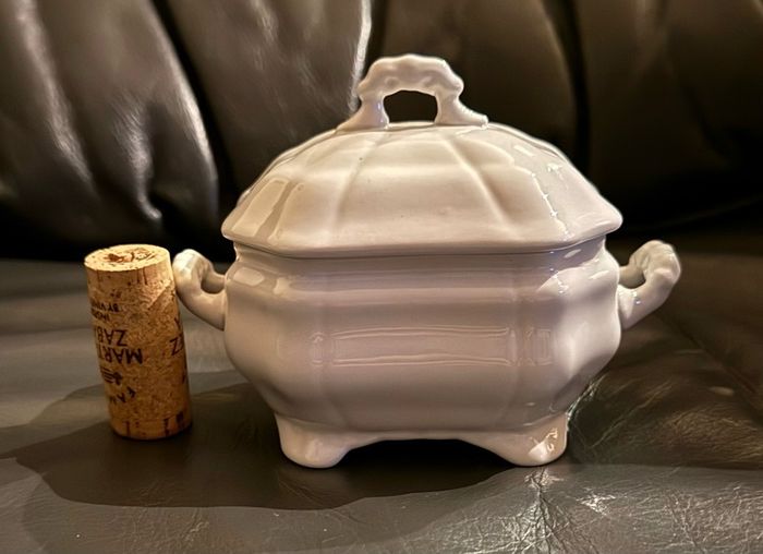 white ceramic possibly sugar bowl