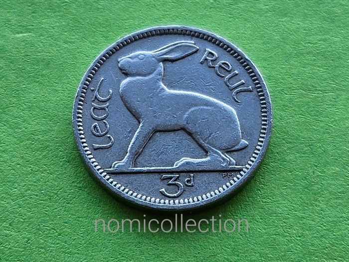 Ireland 1935 year 3 Pence.