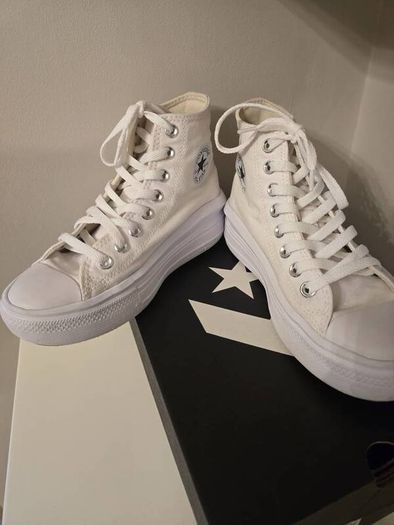 White Converse High Tops