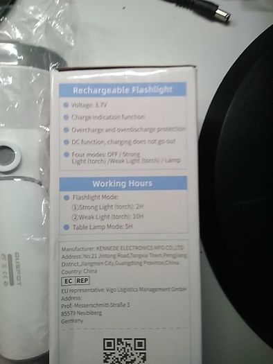 Rechargeable LED Torch + Table Lamp