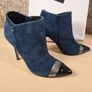 Amy Huberman Bourbon leather suede ankle boots bundle Size UK 4 EU 37 Forever young navy blue suede Private number brown leather Image 8