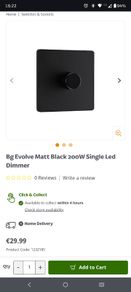 Black dimmer switch