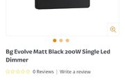Black dimmer switch