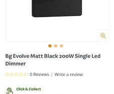 Black dimmer switch