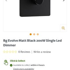 Black dimmer switch