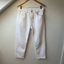 Massimo Dutti White Slim Straight Mid-Rise Jeans Image 2