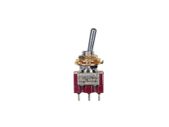 2-Way Mini Toggle Switch, Double Pole, (ON-ON) Gold