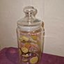 Vintage French made glass biscuit jar Image 5