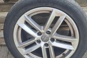Single 17" Audi A4 alloy with fullthread Tyre 2017