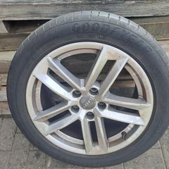 Single 17" Audi A4 alloy with fullthread Tyre 2017
