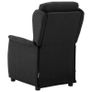 Massage Chair with Cushion Black Image 3