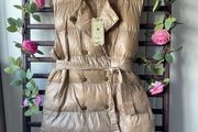gilet Bnwt Azara beige tie belt gilet TU sizing