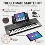 49 Key Keyboard Piano with Power Supply, Sheet Music Stand, Piano Note Stickers & Simply Piano Lessons Image 2