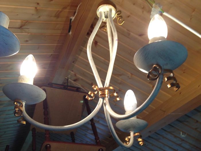 DAR RIB0333M Cream metal Ceiling Light
