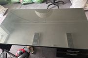 glass top desk