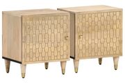 Bedside Cabinets 2 pcs 40x33x46 cm Solid Wood Mango