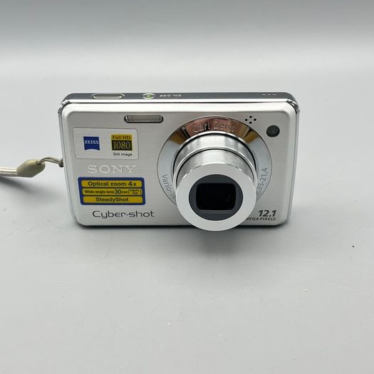 Sony DSC-W210 12.1MP Digital Camera Silver - Full Kit