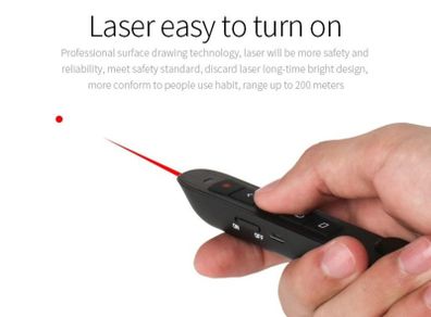 Wireless laser presentation Pointer with Air Mouse.