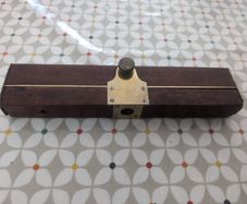 Vintage Mahogany and Brass Surveyors Level