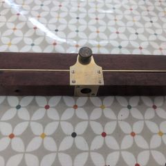 Vintage Mahogany and Brass Surveyors Level