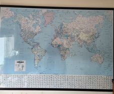 World Map Framed FREE