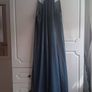 Loose-fit denim maxi dress. Image 6