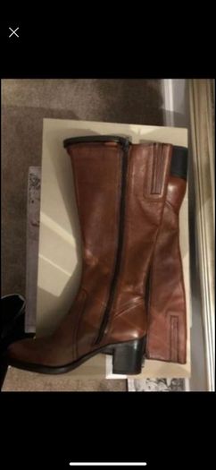 Clarkes Tan leather boots all boots 39/6 . See description for pricing and details