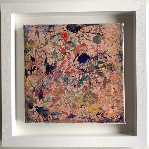 Original Abstract Painting Original Art Framed Original Abstract Painting Contemporary Irish Art Floral Art