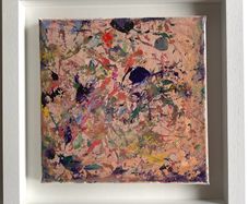 Original Abstract Painting Original Art Framed Original Abstract Painting Contemporary Irish Art Floral Art