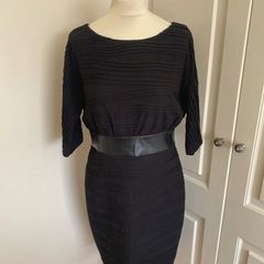 Adrianna Papell black dress - fully lined