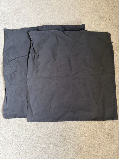 H&M 2 x dark grey cushion covers