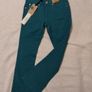 Crop Flare Green Jeans, New With Tags Image 3