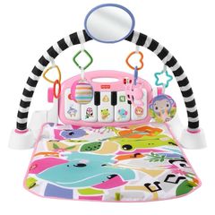 Fisher-Price Glow And Grow Kick & Play Piano Gym Pink