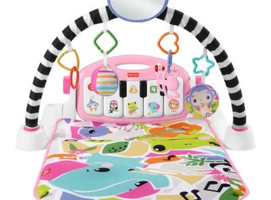 Fisher-Price Glow And Grow Kick & Play Piano Gym Pink