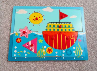 Wooden Kids Developmental Shapes Puzzle