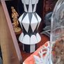 Modern Black White Tall Vase Image 3