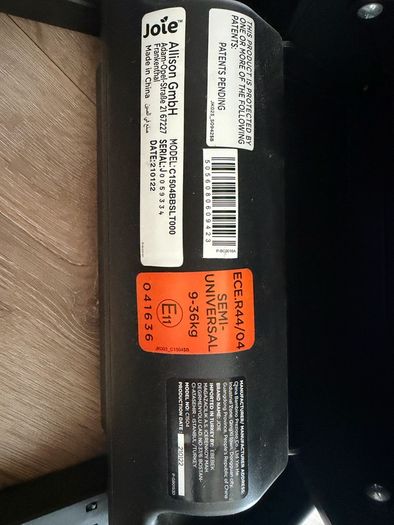 Joie Bold car seat