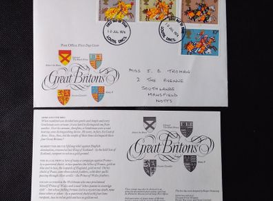 Great Britain First Day Cover : Great Britons : 1974